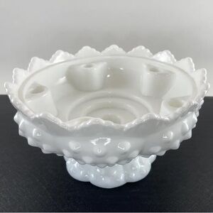 Vintage Fenton Hobnail candle holder